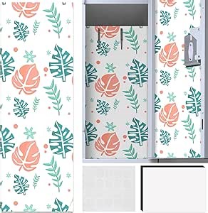 School DIY Wallpaper for Lockers 12" x 40" Removable Locker Decoration for School Office with Magnet(Natural Color,Leaves)