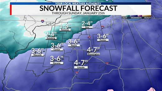 Snow forecast: Light to moderate snow expected through Sunday