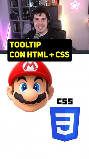 midudev • Miguel Ángel Durán on Instagram: "Aprende a crear con HTML y CSS este efecto tooltip para mostrar información al usuario al hacer hover en un elemento. Con un poco de frontend puedes mejorar la experiencia del usuario y sin necesidad de usar JavaScript. ¿Qué te parece el efecto? ¿Te animas a mejorarlo y añadirle una flechita? #programacion #programacionweb #desarrolloweb #programador #programadores #css3 #css30 #html5 #javascript30"