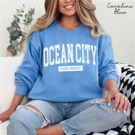 Ocean City sweatshirt,new Jersey Crewneck Sweater ,ocean City Beach Pullover  sweater,spring Break Sweatshirt , New Jersey Gift Souvenir - Etsy