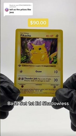 Incredibly Rare First Edition Pikachu!?!?