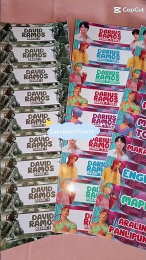 Subject sticker label with name label na! High quality glossy scratch proof stickers #backtoschool