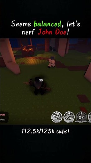 Seems balanced enough, Let's nerf John doe 💔 || #roblox #forsaken