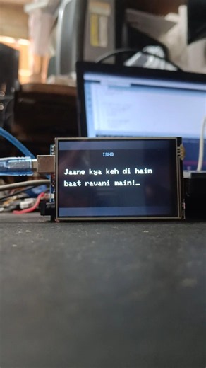 Arduino TFT Display Project | Tech Meets Poetry ✨ #shorts