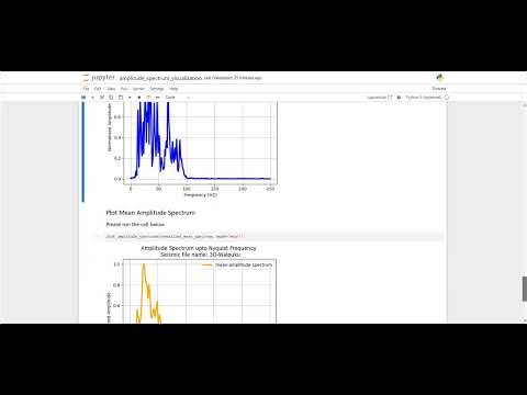 Interactive Plotting of Seismic Data Amplitude Spectrum