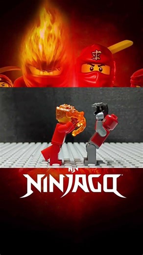 Kai VS Evil Iron-Man Bot! 😳 #lego #ninjago #viral