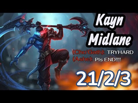 KAYN Midlane Carry 🔥 | Unstoppable Assassin | Best Build & Outplays | League of Legends 2025