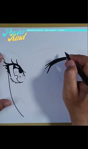 Kurzanleitung in einer Minute Anime Augen zeichnen lernen