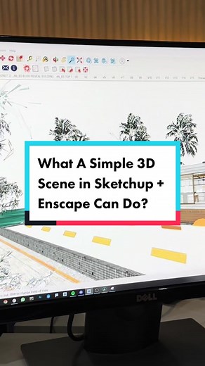 What can Sketchup and Enscape do with a simple scene? The answer: Amazing renderings! The wait is over! Unleash your creativity with our Enscape Rendering Masterclass. Pre-order today for a 30% discount and unlock the secrets of SketchUp and Enscape. Register now at www.kunkunmasterclass.com (link in bio!) Elevate your rendering skills to new heights and learn the art of creating amazing still images to beautiful cinematic animations. Don’t miss this opportunity to become a render master, from z
