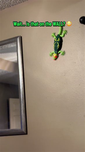 Stop scrolling and look at this! 🦎 This Gecko literally walks on the walls and ceiling like it’s nothing. The perfect gift or desk toy to keep you entertained for hours. 🤯 Check the orange shopping cart below to snag one! 🛒✨ #remotecontroltoy #coolgadgets #kidstoys #cooltoys #giftideasforkids