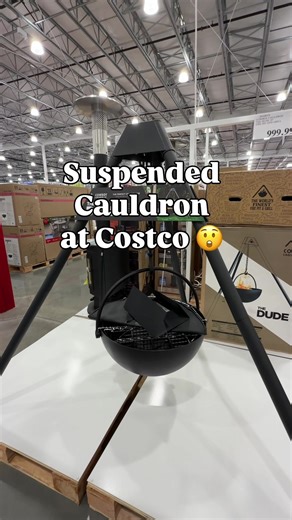 here’s a new Cowboy Cauldron at Costco that is suspended and it’s a fire pit, grill and vessel!! So versatile and functional this is a game changer for campsites 😍 send this to someone that would love one and follow for more new Costco finds #costco #costcofinds #cauldron #camping #grill