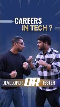Developer vs Tester: Which Tech Career Is Better in 2026? | Expert Review #shorts #careeradvice