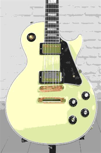 Gibson '70s Les Paul Custom Electric Guitar - Buttercream