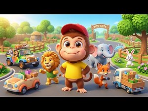 Kids Zoo Adventure 🐒🦓 | Fun Animal Stories | 3D Cartoon for Children
