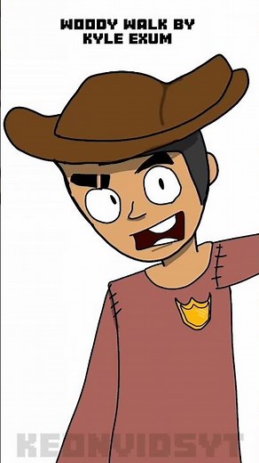 Woody Walk 👢 By ‪@KyleExum‬ Animated #animation #Shorts