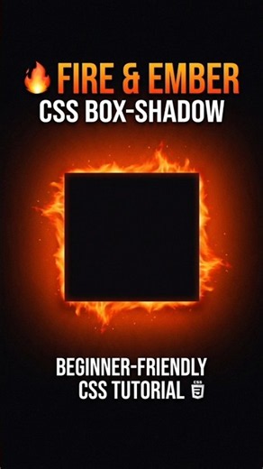 🔥 Create a Fire & Ember Glow Using CSS Box-Shadow | CSS Design #11