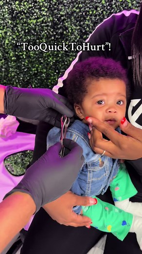 Baby Girl's Ear Piercing Experience at 6 Months