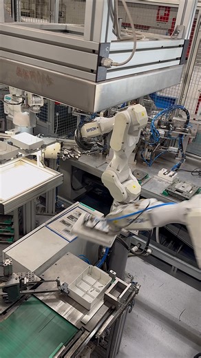 We spotted this clever bit of factory automation at the Scame factory in Italy. Watch as a simple pile of plastic becomes a fully assembled electrical junction box moulded, handled, and built entirely by robots. Fascinating process, especially if you're used to just seeing the finished product on-site. #Automation #insidethefactory #howitsmade #junctionboxes | EFIXX