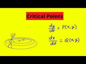 Critical points of an autonomous system of differential equations | CSIR NET Mathematical Sciences