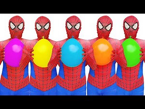 Spider Man Popping Balloons Compilation