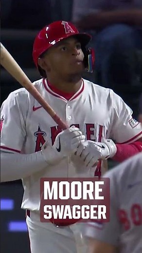 Christian Moore has some big league swagger already 🔥