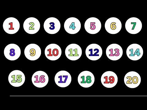 Numbers learning for toddlers| counting 1 to 20| numbers song for Baby| 1234 for kids| counting song