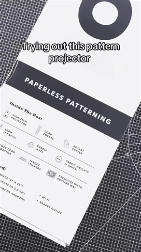 Setting up this ditto pattern projector. Hopefully it was a good buy. #sewing #patternmaking #fashiondesign #fashion #learning