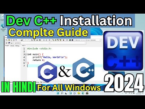 How to install DEV C++ on Windows 10 | 11 and Run C and C++ In Dev C++ #2024