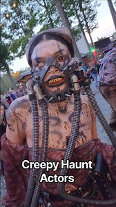 That Was Uncomfortable 😬 #woodsofterror #hauntedhouse #screampark