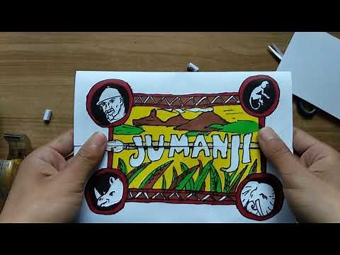 How to make an easy PAPER Jumanji Game board.