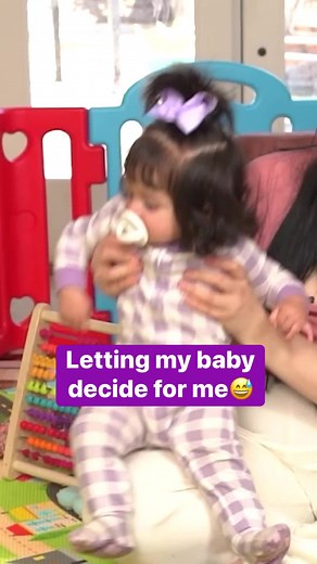 Living up to her name🥺🤩 #cute #baby #color #purple #family #mom #reels | Karina Garcia