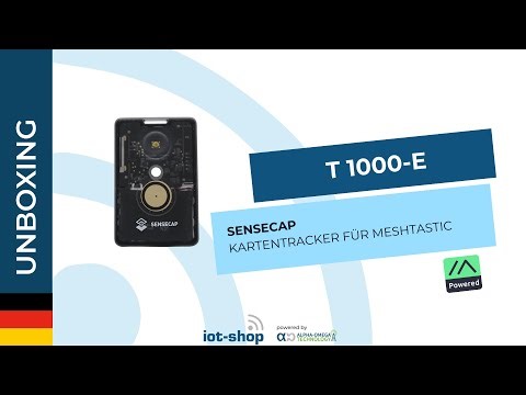 🇩🇪 Unboxing | SenseCAP T1000-E Card Tracker für meshtastic