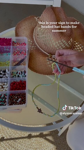 DIY Beaded Hat Bands: Costal Cowgirl Summer Inspiration