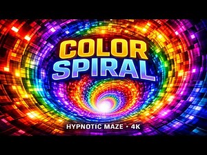 Infinite Spiral Corridor 🌈 | 2 Hours of Hypnotic RGB 4K Visuals | RGB Mindscape