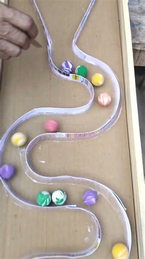 Perfect Marble Movement on a Beautiful Track Setup#MarbleRun #Smooth #Satisfying #Relaxing