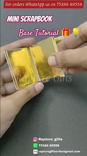 Mini Scrapbook Album Base Tutorial 💡 | How to make Mini photo scrapbook 🎁 for Bestfriend 👯‍♀️