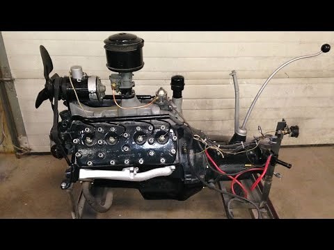 Cold STARTUP FORD FLATHEAD V8 Old Engines and LOUD SOUND