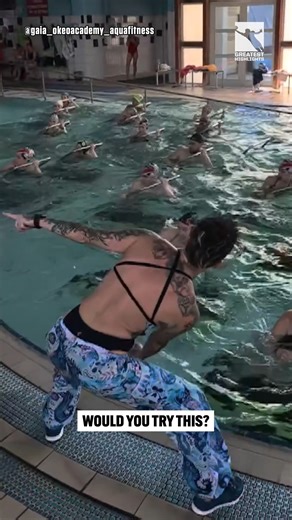This intenese Aqua Fitness training program is not for the weak 😳 | GreatestHighlights