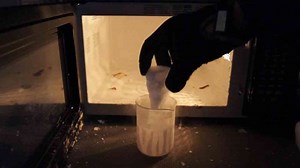 Microwaving Dry Ice and Liquid Nitrogen