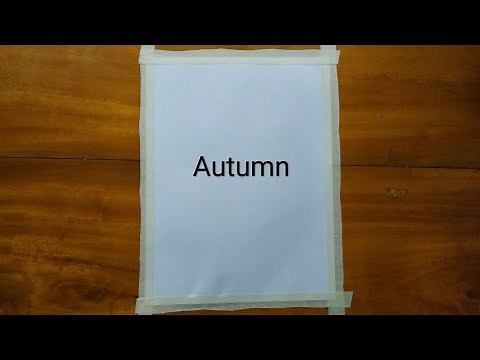 Autumn season scenery drawing easy/How to draw autumn season easy step by step/oil pastel/for kids