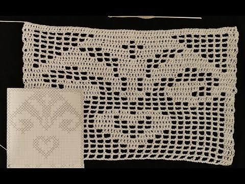 Filet Crochet Name Wall Decor. Top Part.