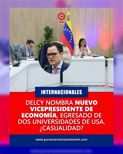 Panama Noticias Network on Instagram: "🇻🇪📊 Delcy nombra nuevo Vicepresidente de Economía, egresado de dos universidades de USA. ¿Casualidad? En política, y más aún en geopolítica, las casualidades casi no existen. El reciente nombramiento de Calixto Ortega Sánchez como Vicepresidente Sectorial de Economía, anunciado por Delcy Rodríguez, llega en un momento clave: **cuando Venezuela vuelve a sonar con fuerza en los pasillos de Washington* 🇺🇸🤝. Ortega no es un nombre cualquiera. Ingeniero in