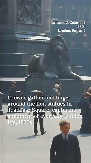 Trafalgar Square in the 1930s