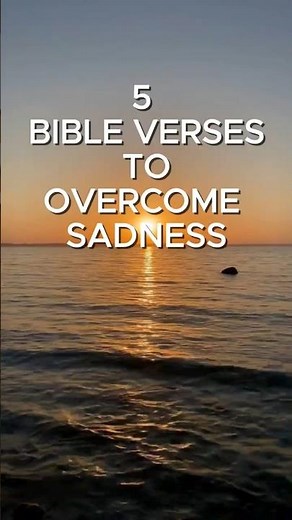 5 Bible Verses to Overcome Sadness (God Sees Your Tears) #bibleverseoftheday #christianshorts