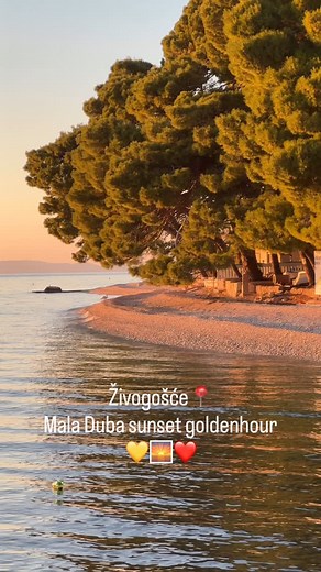 Zen times of #Zivogosce Mala Duba sunset goldehour 💛🌅❤️ #porat #maladuba #blato #makarskariviera dalmatia croatia mediterranean 🎥 @makarska.riviera.beaches @vice.rudan.photography @tzm.zivogosce | TZM Živogošće