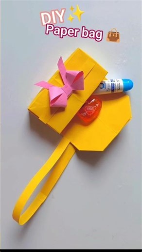 DIY paper purse👛 kids craft ll paper craft ll#diy #craft #papercraft #art #shorts #paperbag#handmade