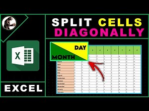 How to Split Cells Diagonally in Excel