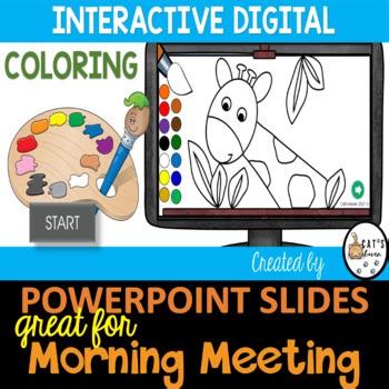 Digital Coloring | Interactive PowerPoint Game | Morning Meeting