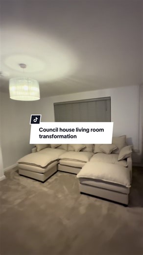 Council house living room transformation with the TikTok viral sofa 😍 #viral #sofa #councilhouse #councilhouserenovation #foreverhome