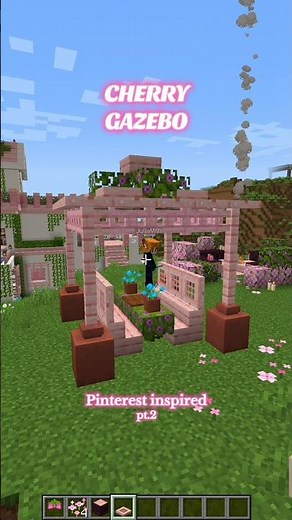 Gazebo Tutorial | Pinterest Inspired | Minecraft | #Minecraft #minecrafttutorial #strawberryvixen